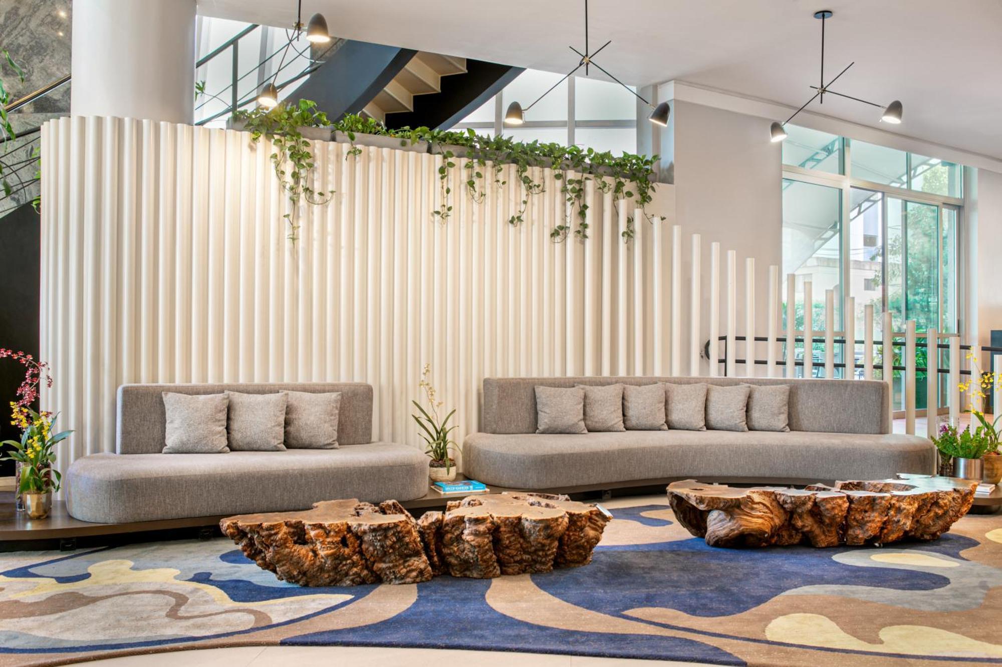 Melia Jardim Europa Hotel Sao Paulo Bagian luar foto The lobby of the hotel